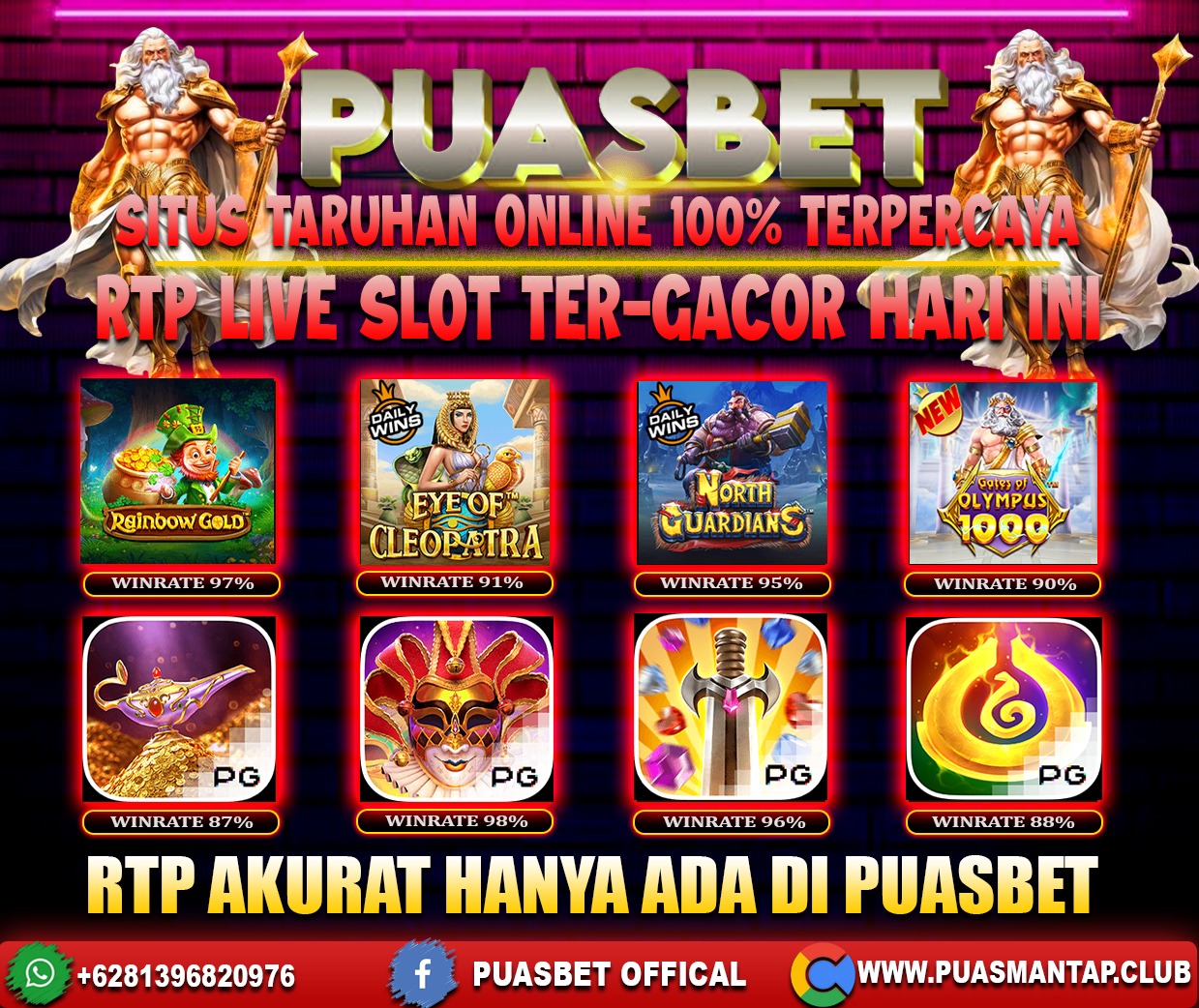 INFO SLOT GACOR PUASBET 22 DES 2023