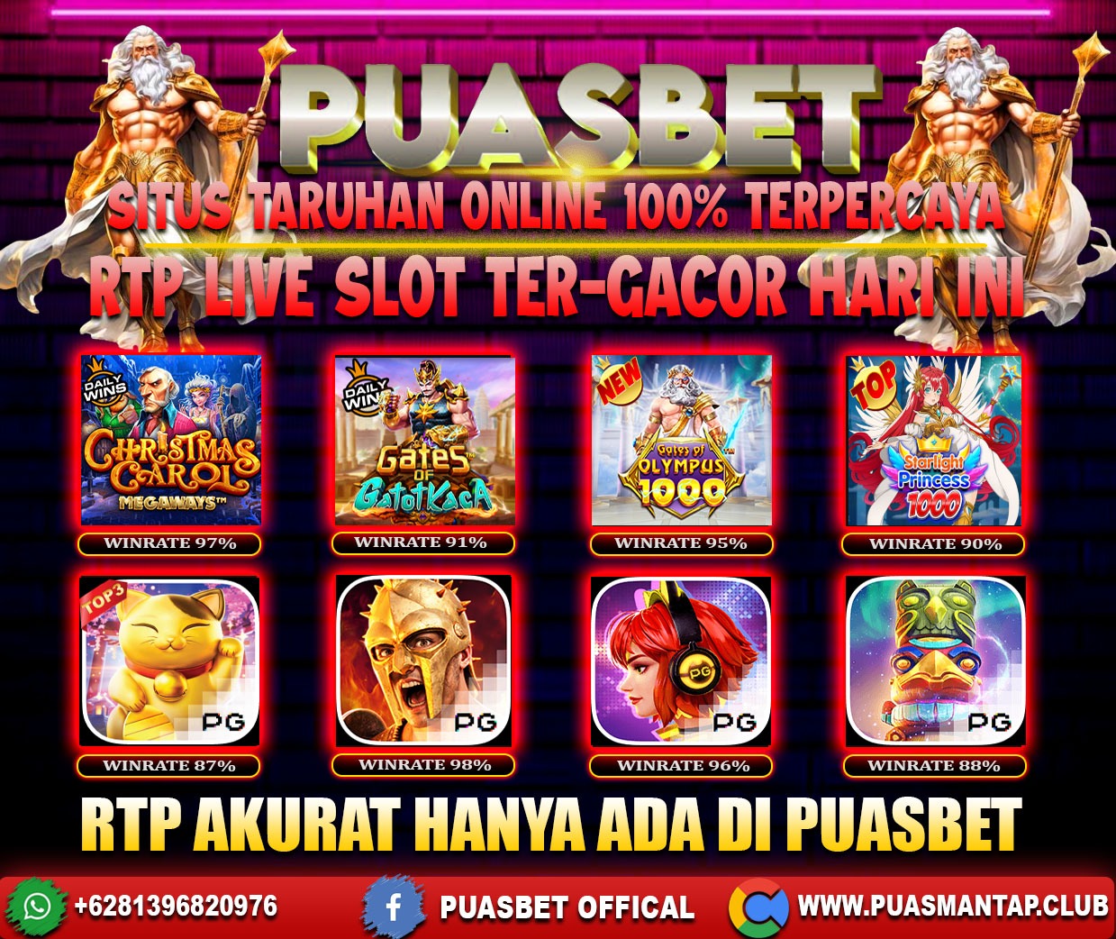 INFO SLOT GACOR PUASBET 24 DES 2023