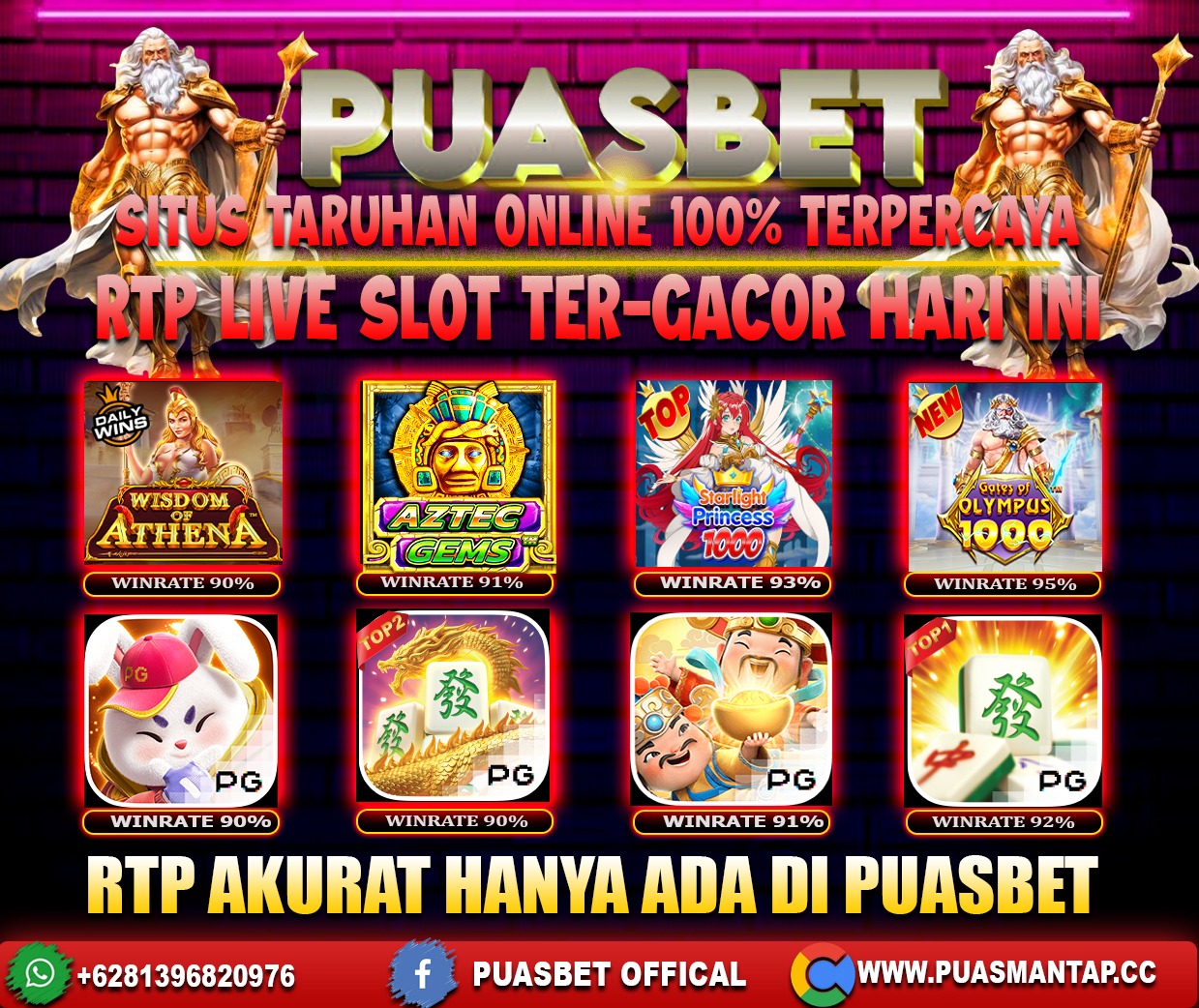INFO SLOT GACOR PUASBET 01 JAN 2024