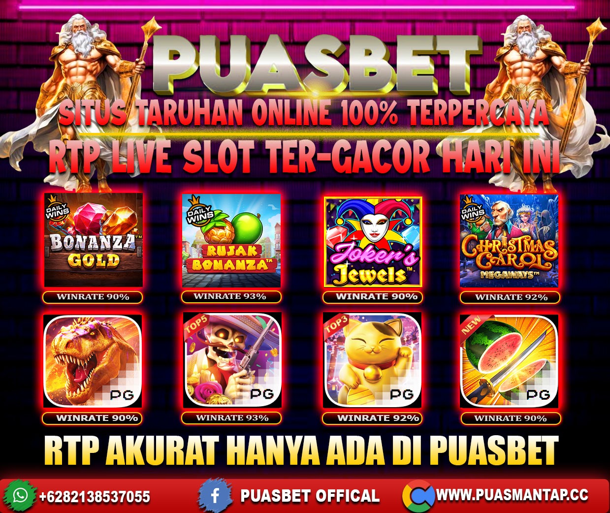 INFO SLOT GACOR PUASBET 16 JAN 2024