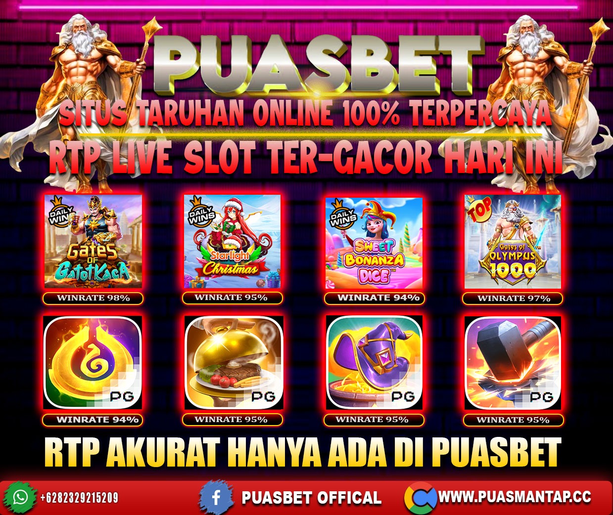 INFO SLOT GACOR PUASBET 29 JAN 2024