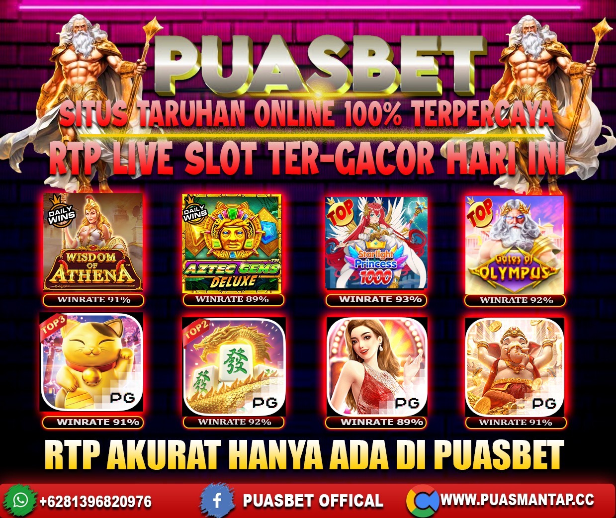 INFO SLOT GACOR PUASBET 13 JAN 2024