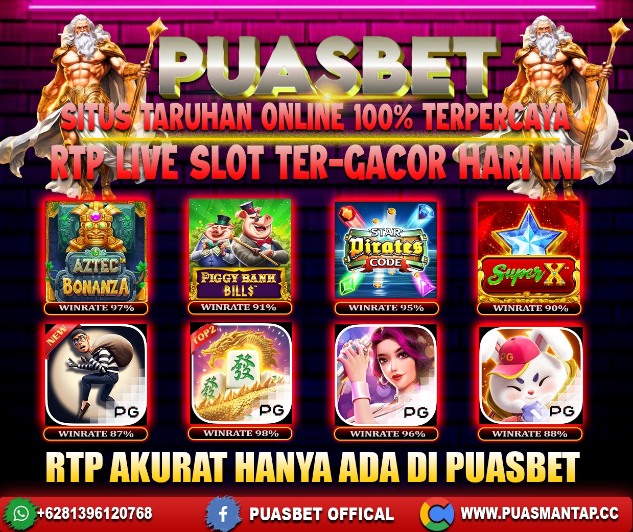 INFO SLOT GACOR PUASBET 07 JAN 2024