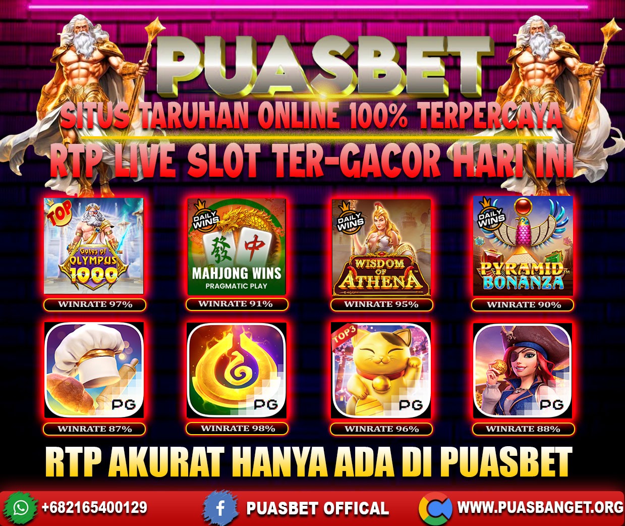 INFO SLOT GACOR PUASBET 01 FEB 2024