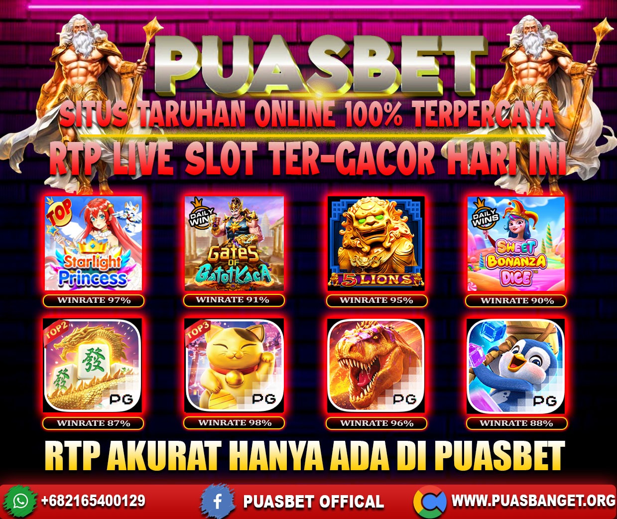 INFO SLOT GACOR PUASBET 05 FEB 2024
