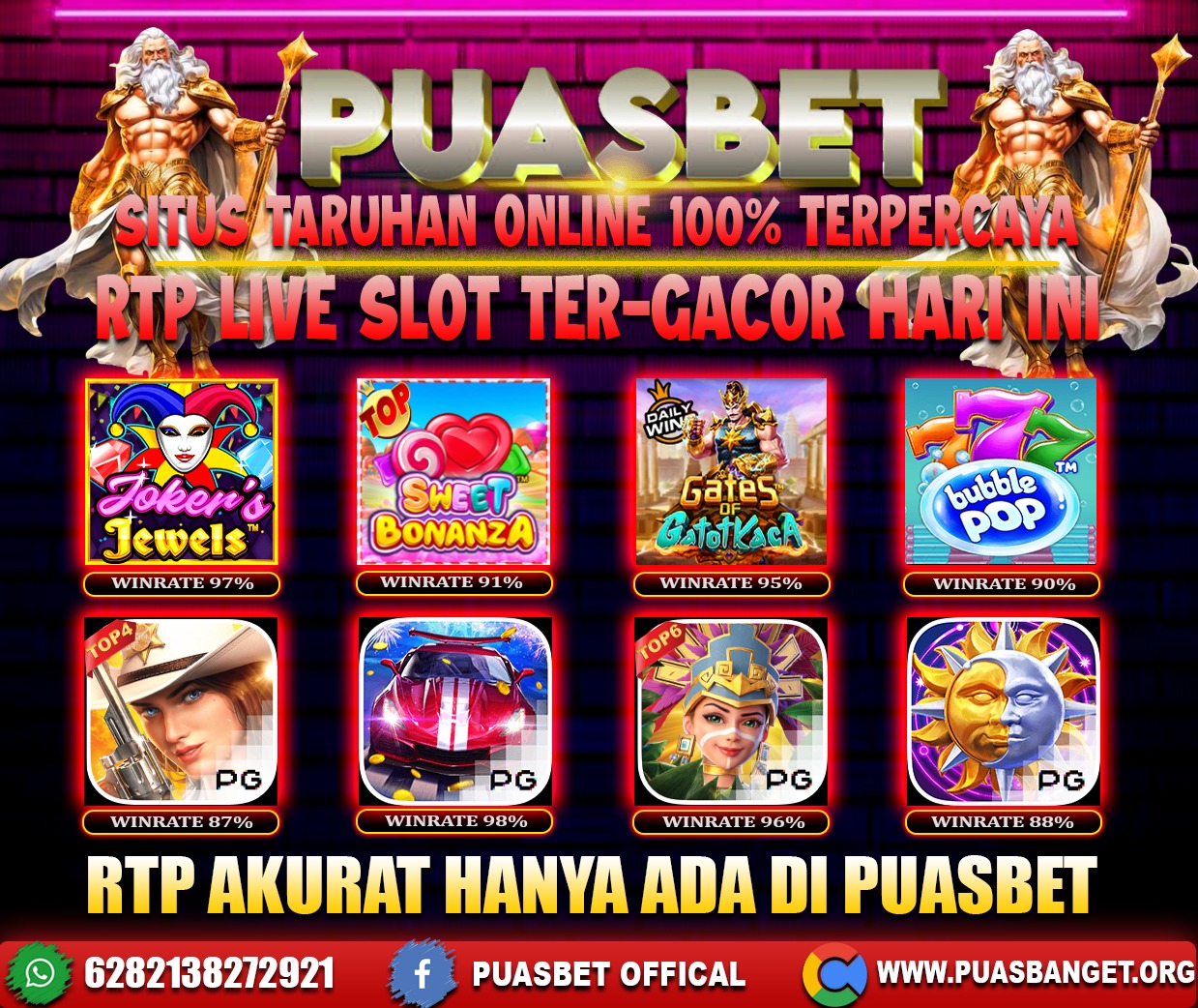 INFO SLOT GACOR PUASBET 07 FEB 2024