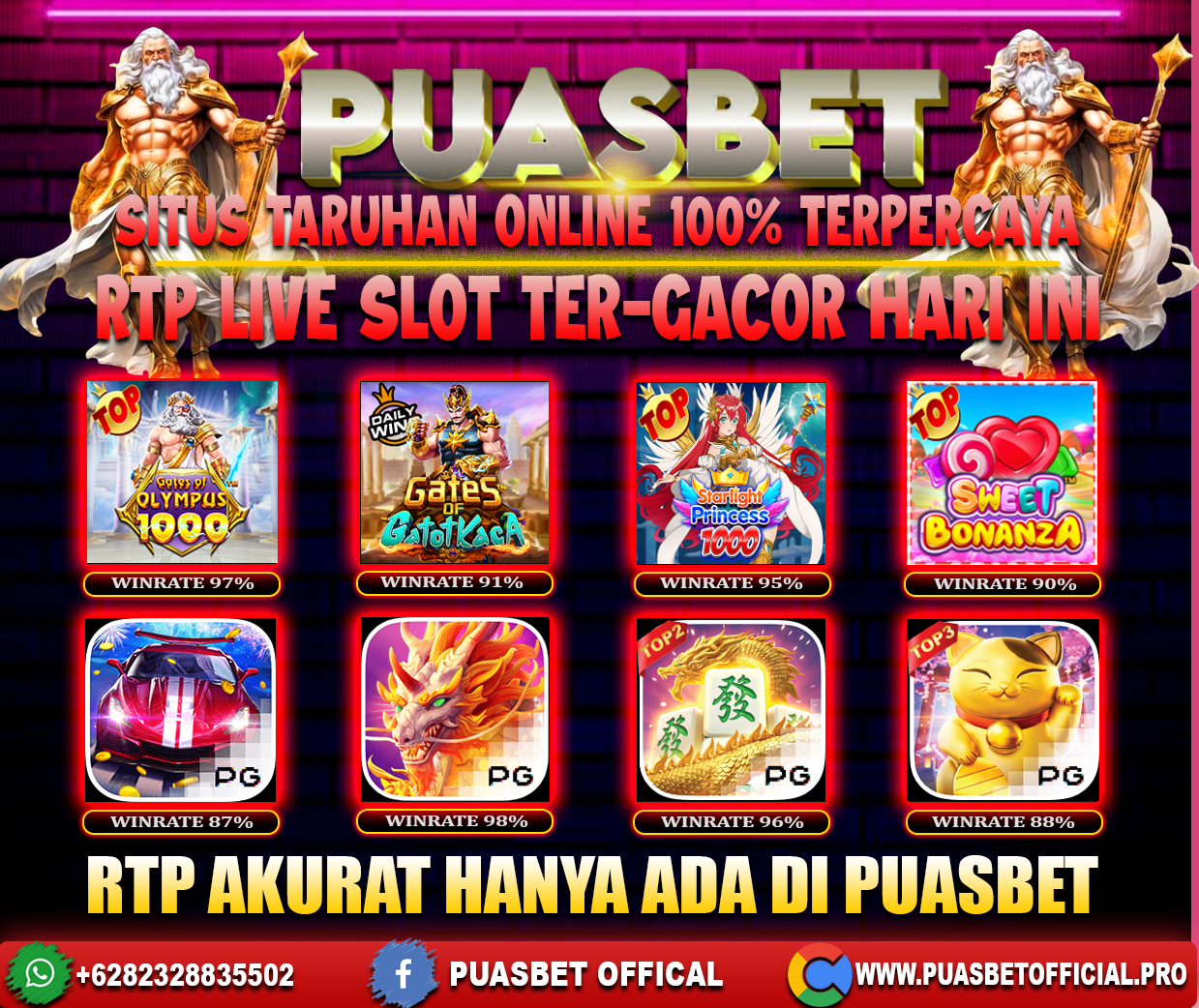 INFO SLOT GACOR PUASBET 11 FEB 2024