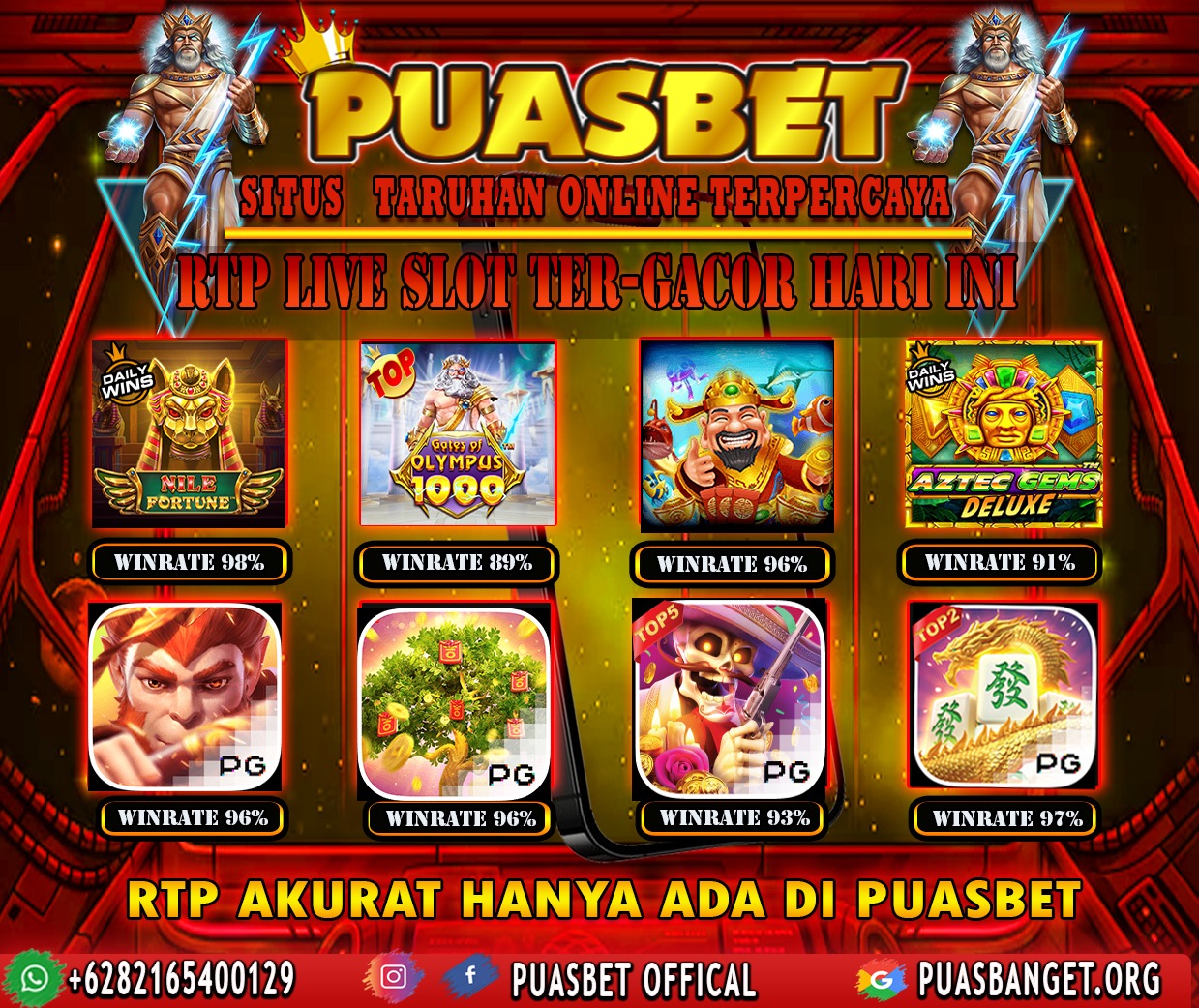 INFO SLOT GACOR PUASBET 06 FEB 2024