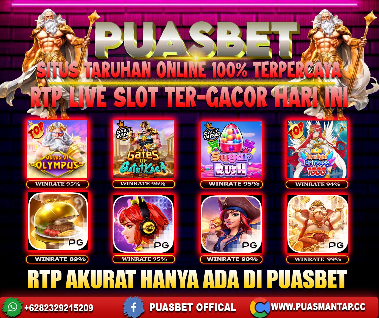 INFO SLOT GACOR PUASBET 18 FEB 2024