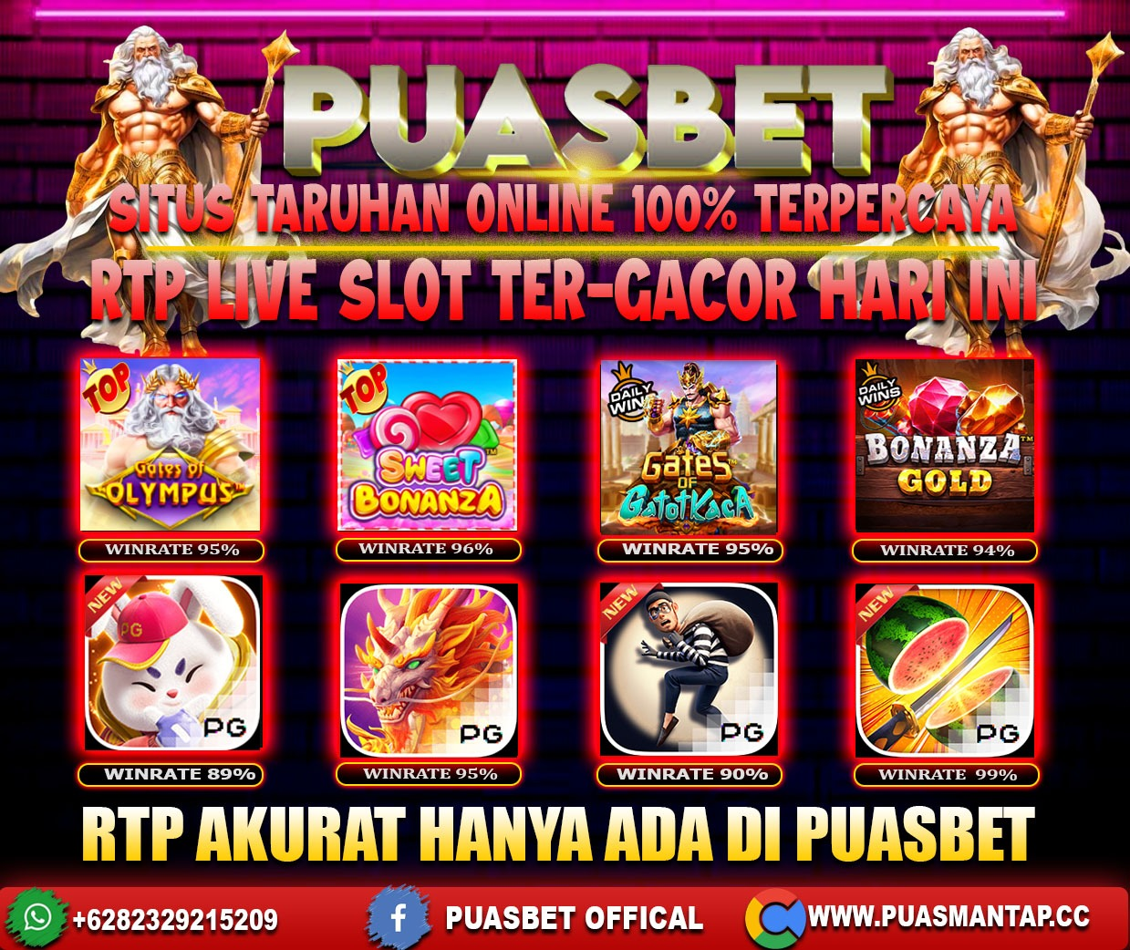 INFO SLOT GACOR PUASBET 20 FEB 2024