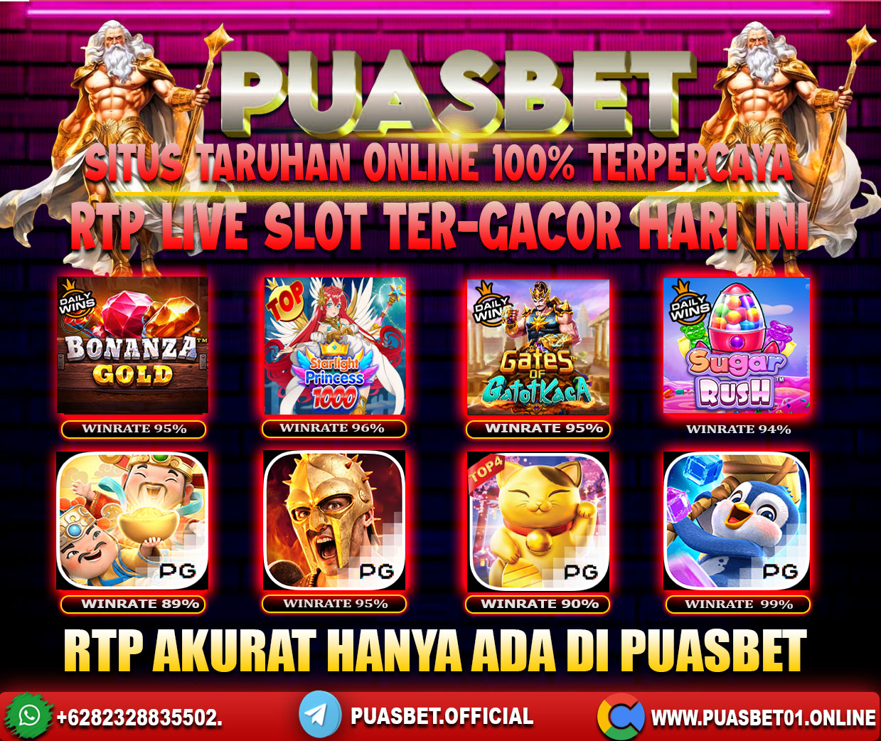 INFO SLOT GACOR PUASBET 25 MARET 2024