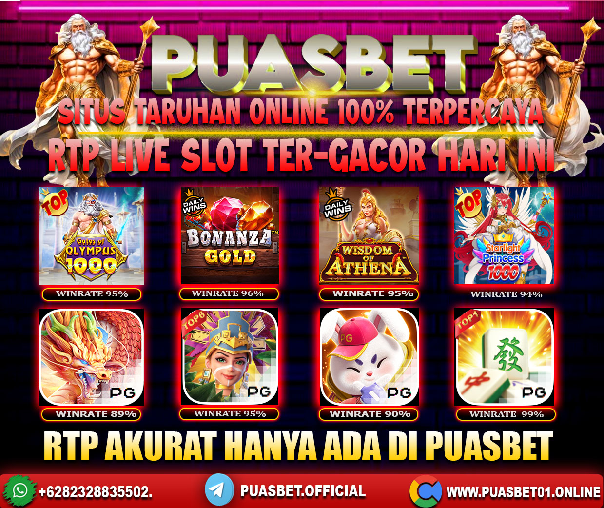 INFO SLOT GACOR PUASBET 01 APRIL 2024
