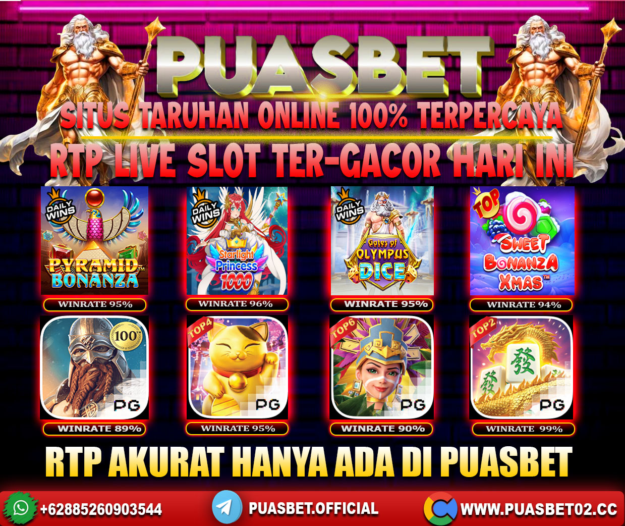 INFO SLOT GACOR PUASBET 06 MEI 2024