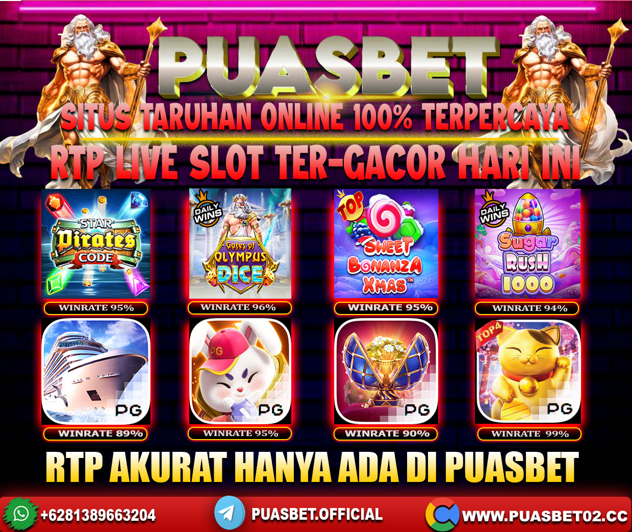 INFO SLOT GACOR PUASBET 11 MAY 2024