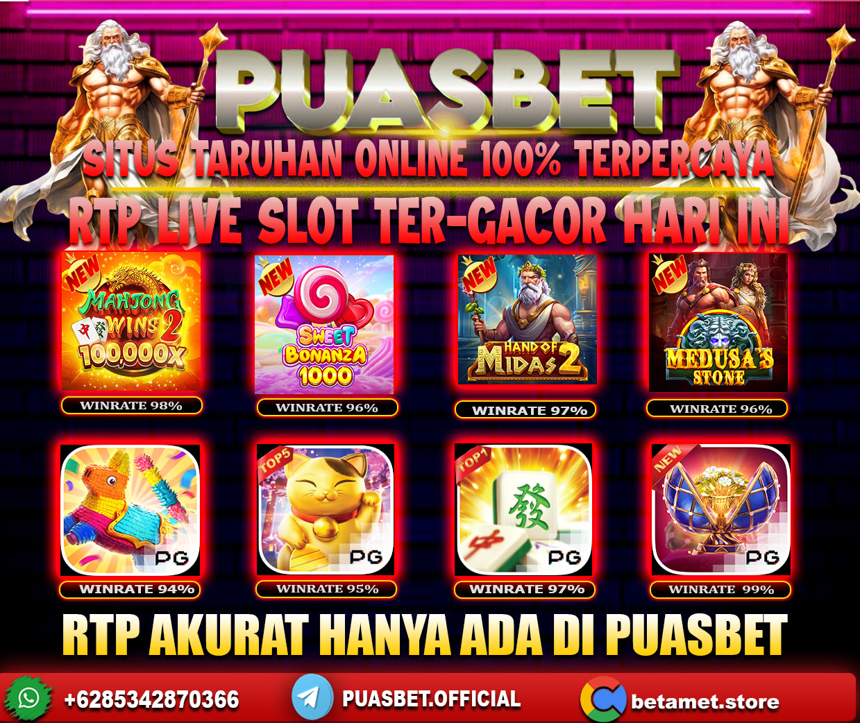 INFO SLOT GACOR PUASBET 29 JUNI 2024