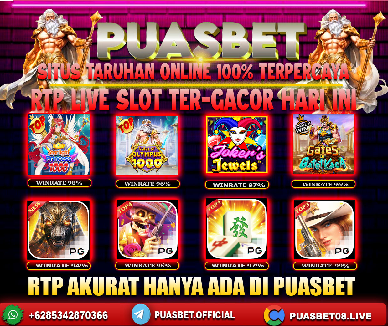 INFO SLOT GACOR PUASBET 30 JUNI 2024
