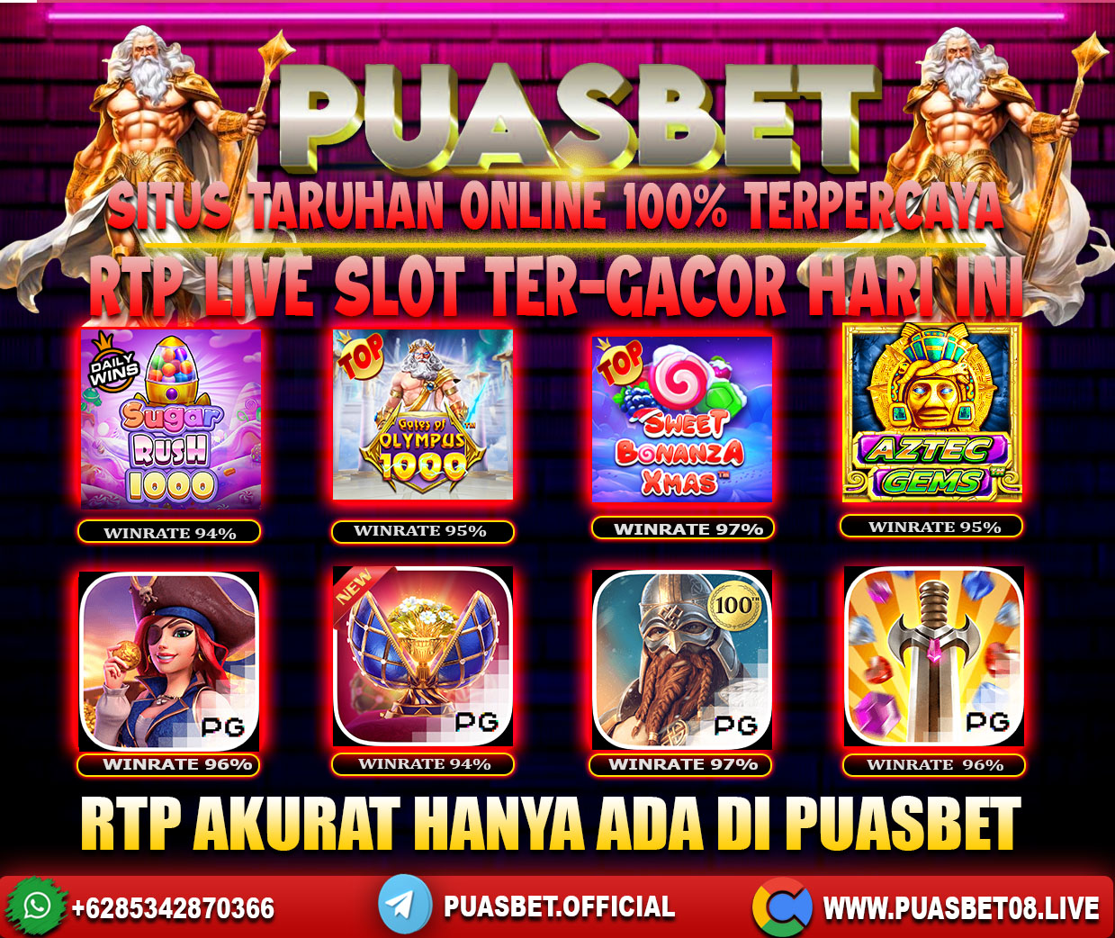 INFO SLOT GACOR PUASBET 27 JUNI 2024