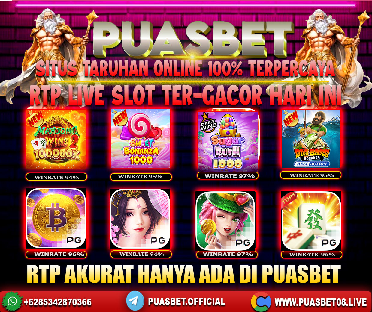 INFO SLOT GACOR PUASBET 28 JUNI 2024