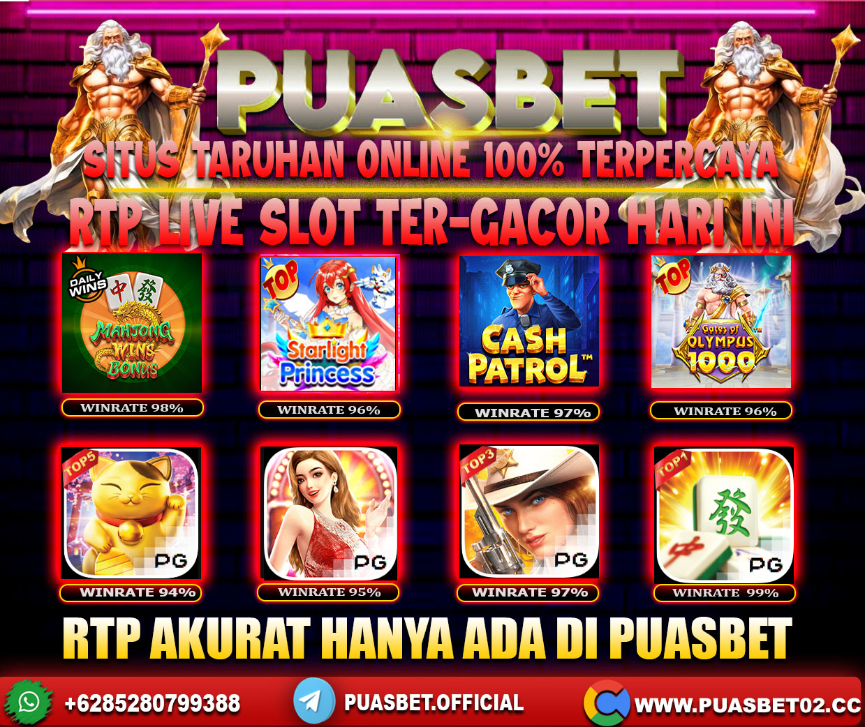 INFO SLOT GACOR PUASBET 14 JUNI 2024