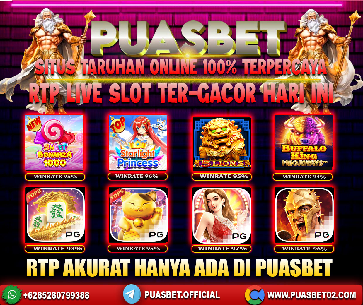 INFO SLOT GACOR PUASBET 17 JUNI 2024