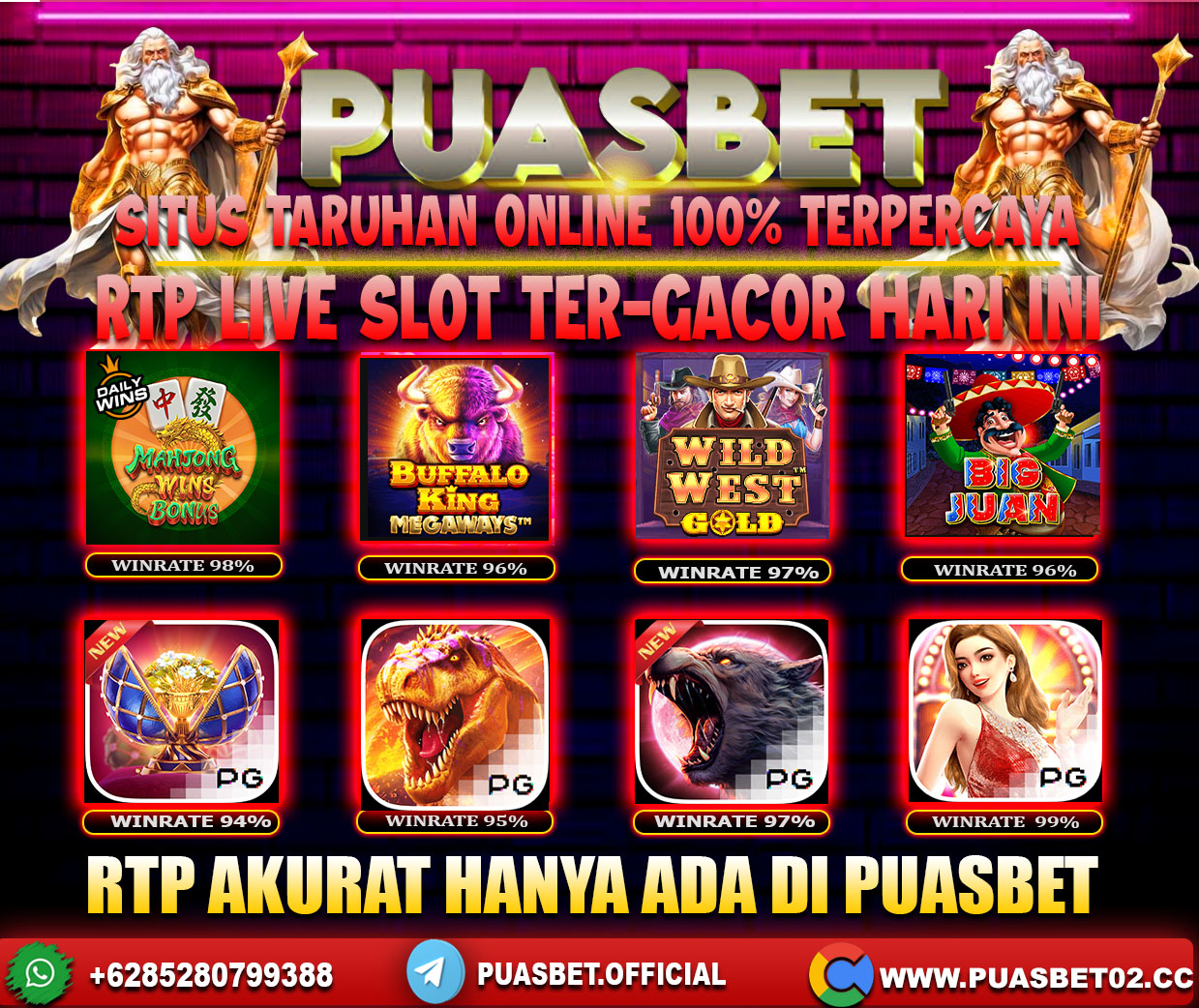 INFO SLOT GACOR PUASBET 18 JUNI 2024