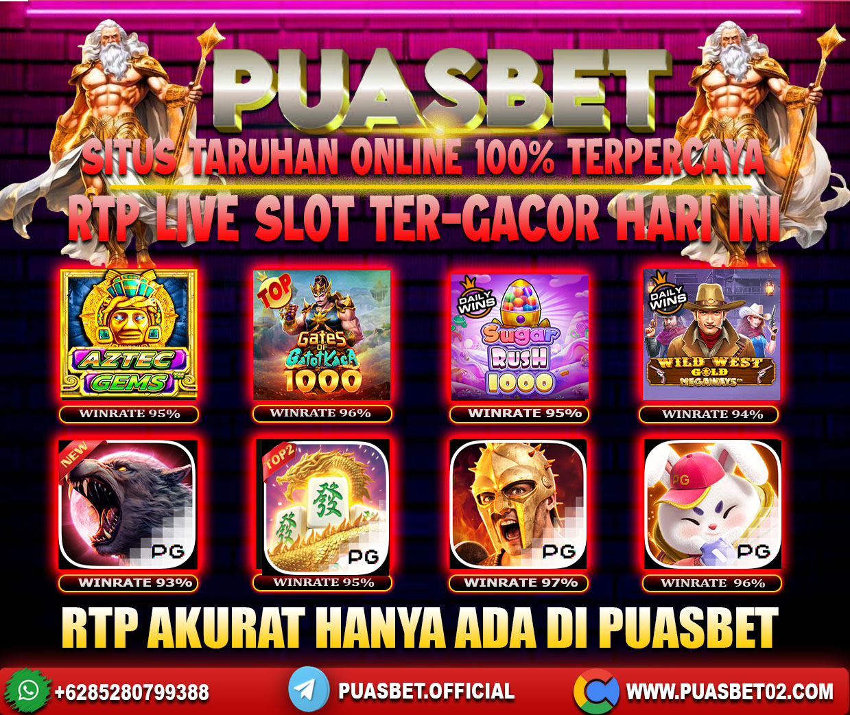 INFO SLOT GACOR PUASBET 19 JUNI 2024