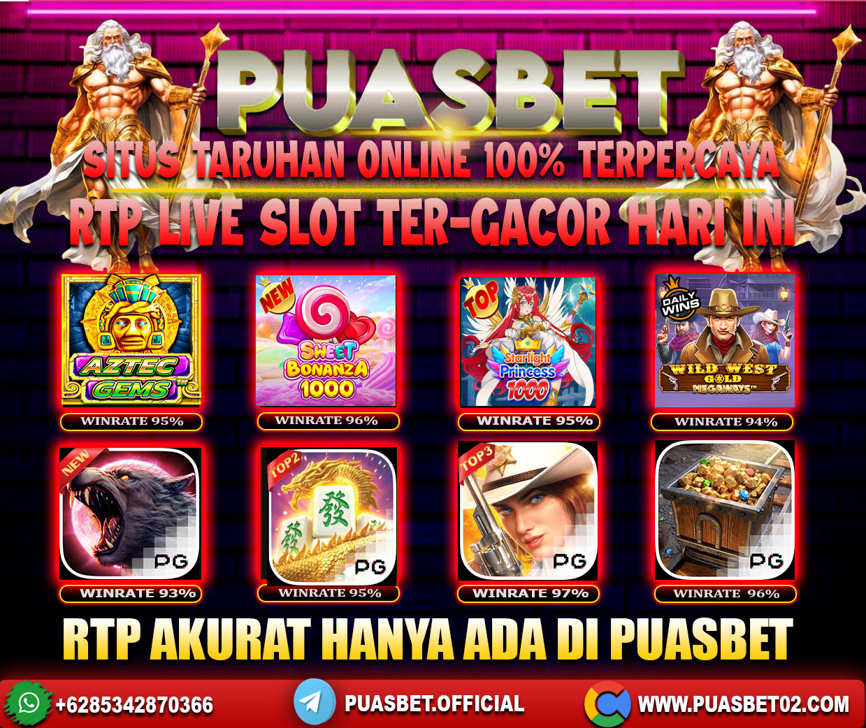 INFO SLOT GACOR PUASBET 23 JUNI 2024
