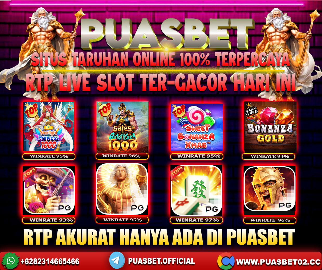 INFO SLOT GACOR PUASBET 05 JUNI 2024