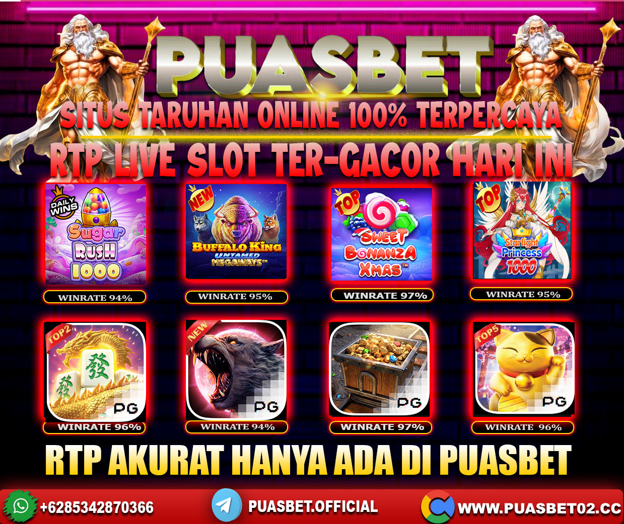 INFO SLOT GACOR PUASBET 22 JUNI 2024