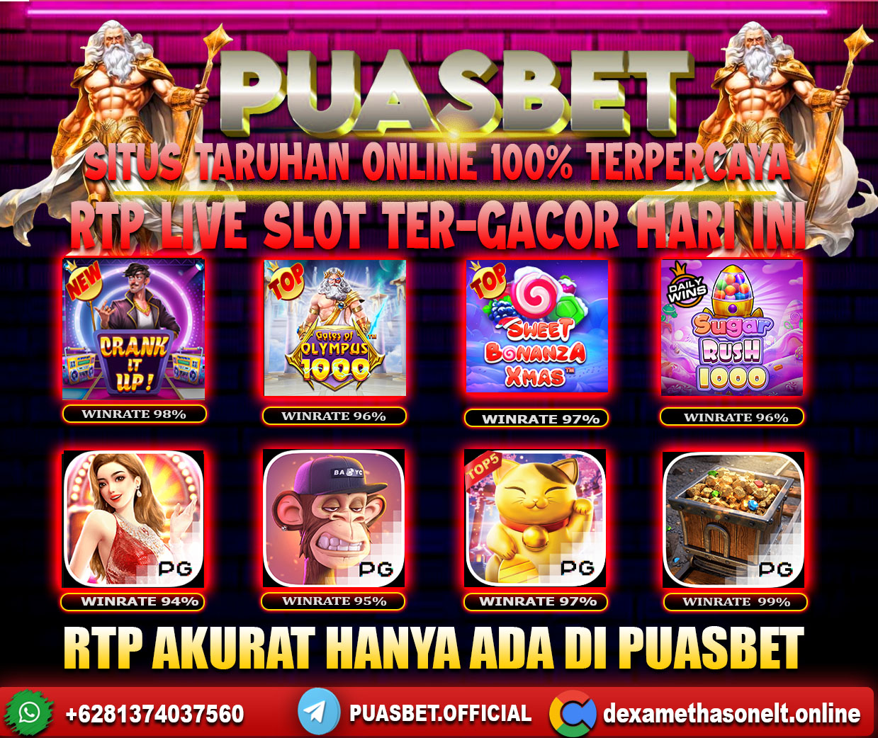 INFO SLOT GACOR PUASBET 10 JULI 2024