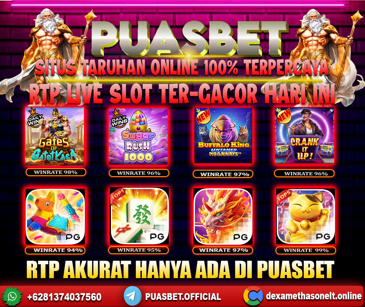 INFO SLOT GACOR PUASBET 14 JULI 2024