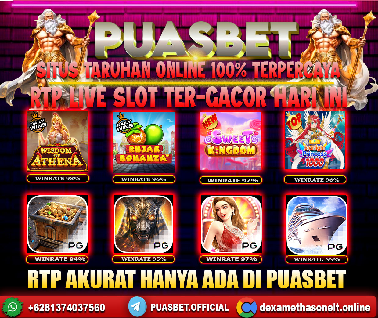 INFO SLOT GACOR PUASBET 15 JULI 2024