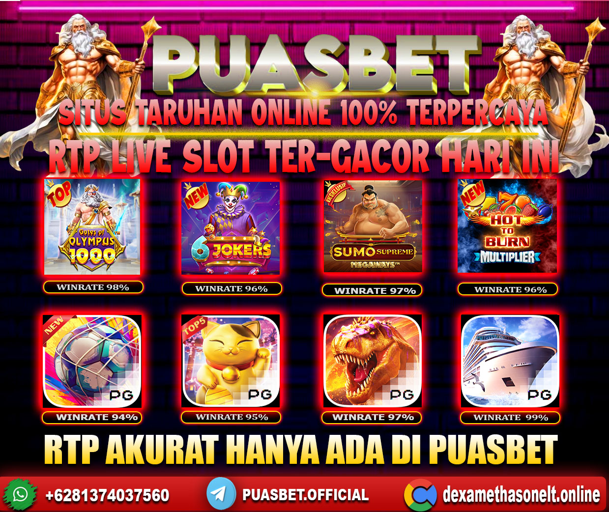 INFO SLOT GACOR PUASBET 18 JULI 2024