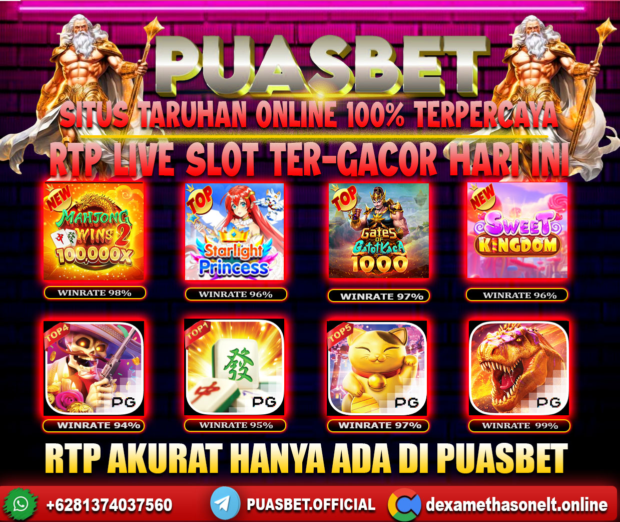 INFO SLOT GACOR PUASBET 11 JULI 2024