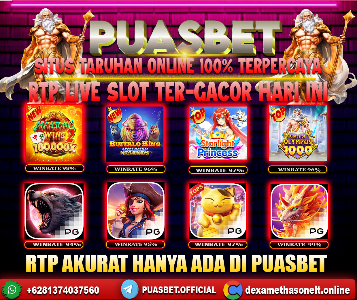 INFO SLOT GACOR PUASBET 09 JULI 2024