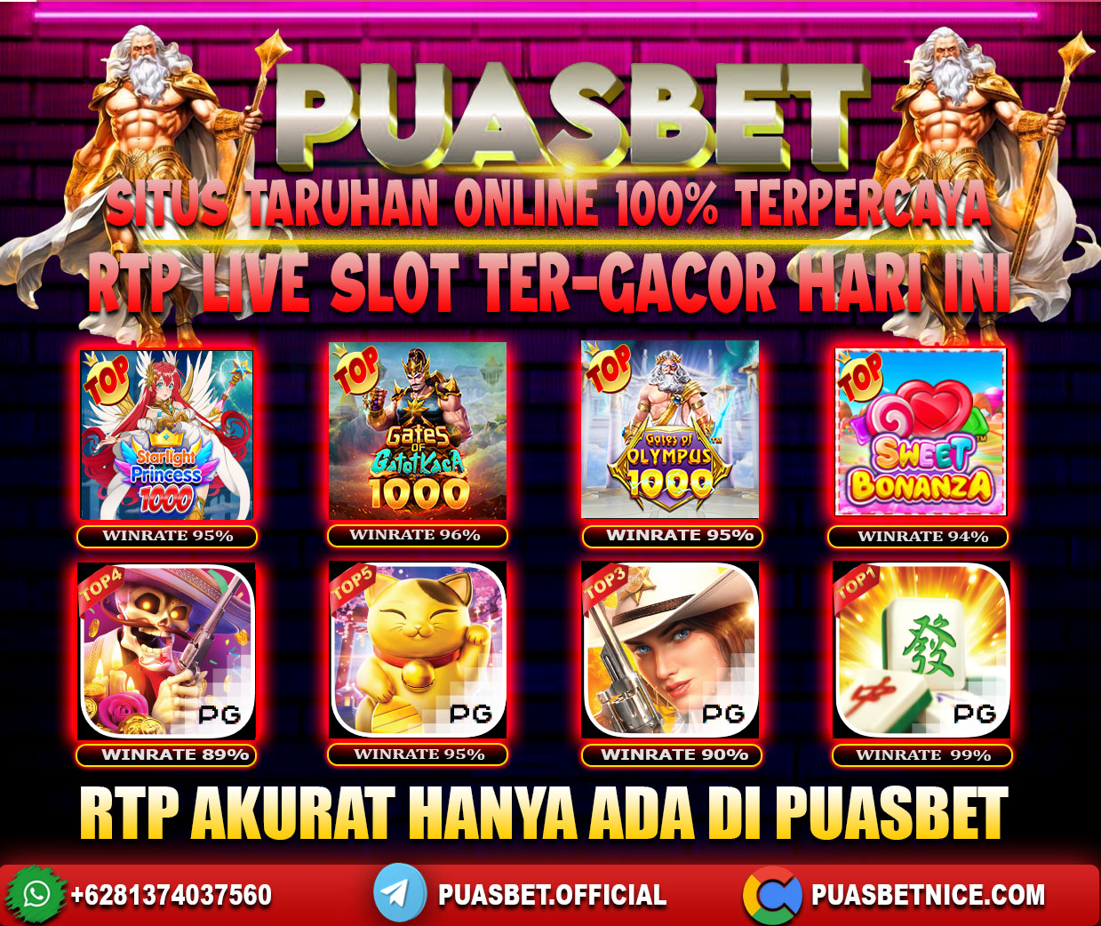 INFO SLOT GACOR PUASBET 30 JULI 2024