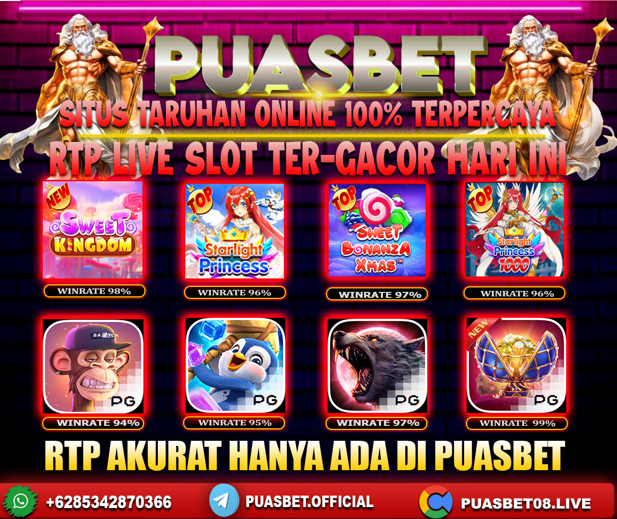 INFO SLOT GACOR PUASBET 03 JULI 2024