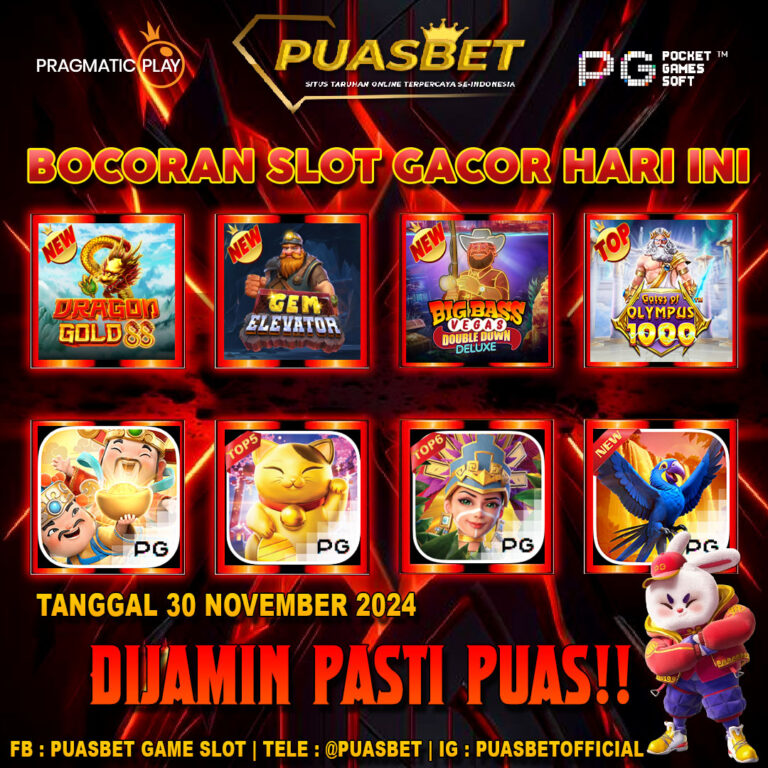 SLOT GACOR HARI INI PUASBET NEW