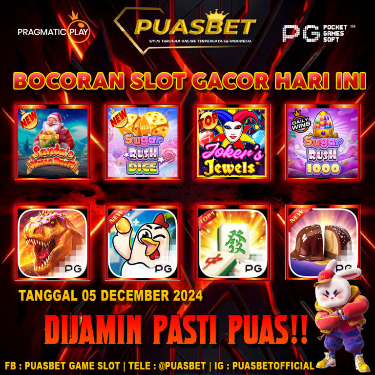 SLOT GACOR HARI INI PUASBET NEW