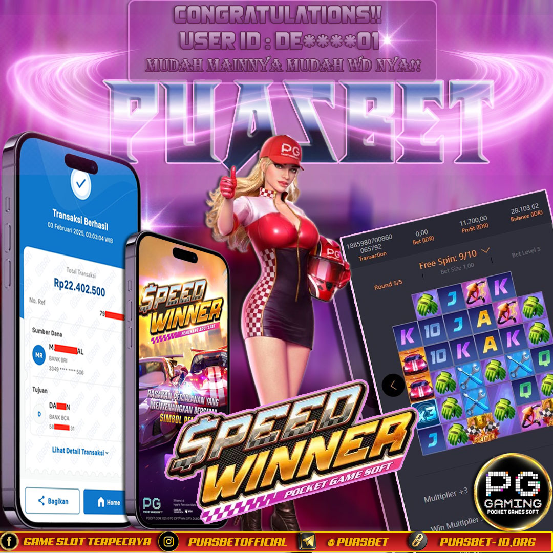 BUKTI WD PUASBET (SPEED WINNER PG SOFT Rp. 22,000,000 – LUNAS)
