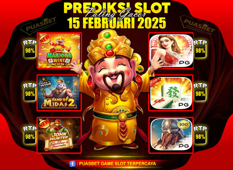 RTP SLOT PUASBET 15