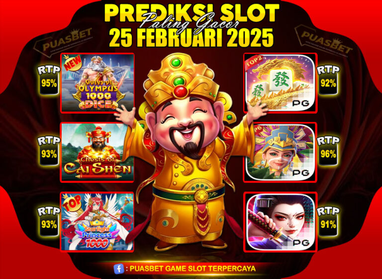 RTP SLOT PUASBET 25 FEB