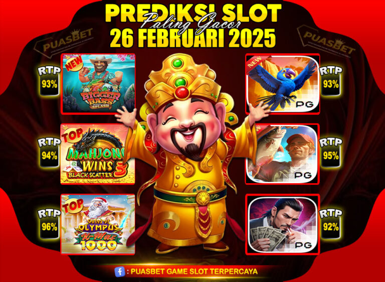 RTP SLOT PUASBET 26 FEB