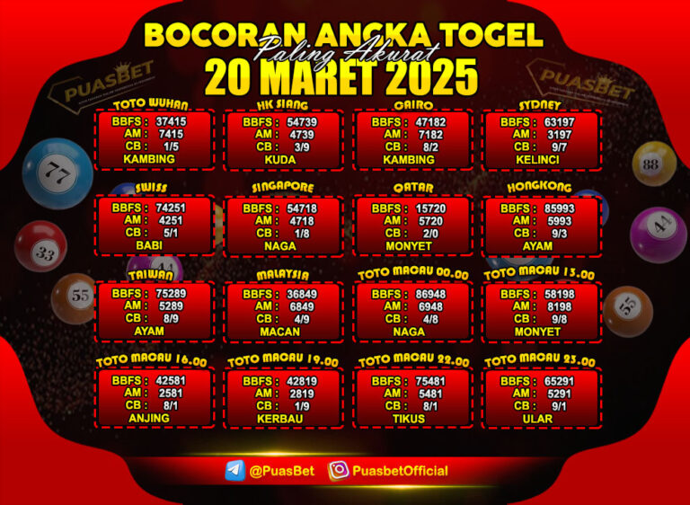 PREDIKSI TOGEL PUASBET 20 MAR