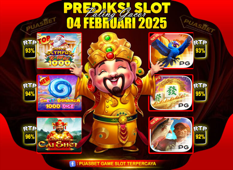 RTP SLOT PUASBET 04 MARET