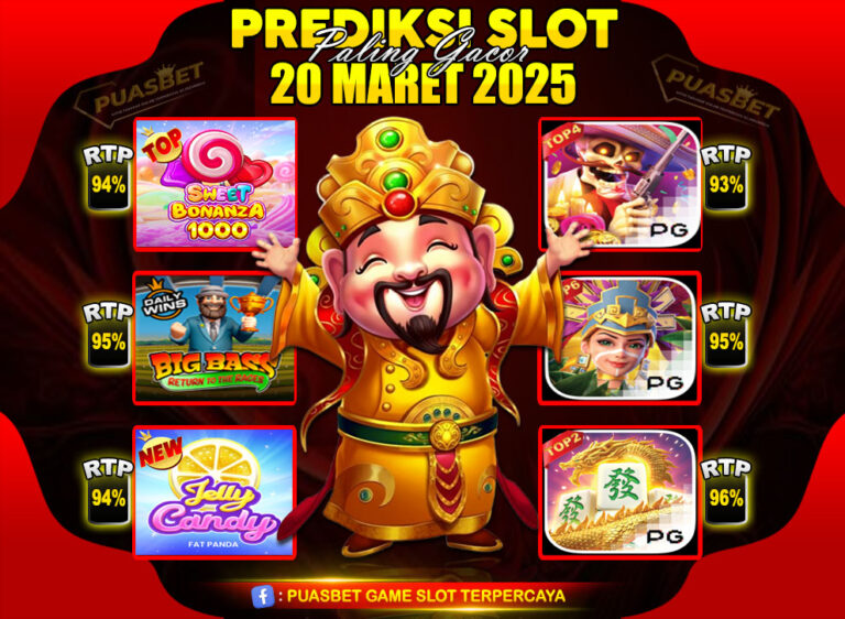 RTP SLOT PUASBET 20 MAR