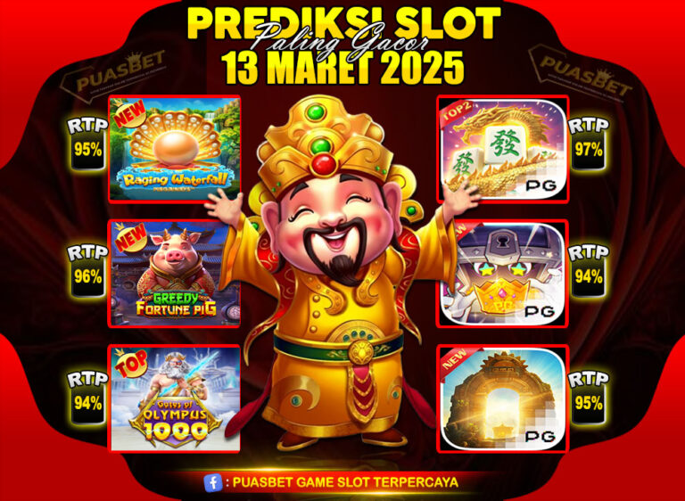 RTP SLOT PUASBET BY AREE 13 MAR