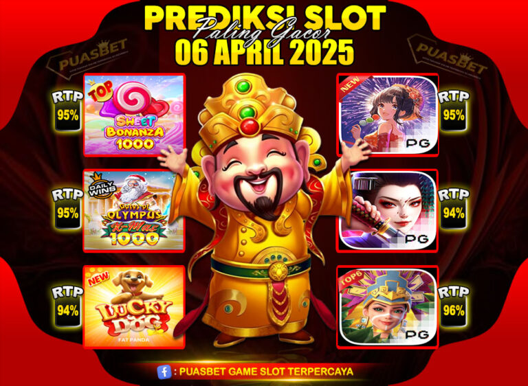 RTP SLOT PUASBET 06 APR