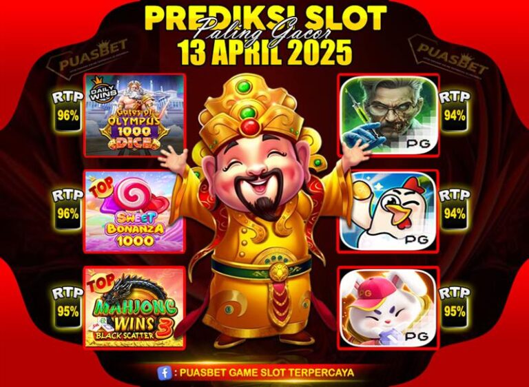 RTP SLOT PUASBET 13 APR