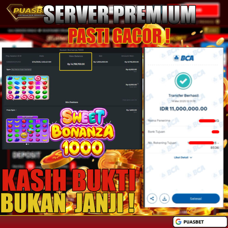 BUKTI JP SWEETBONANZA